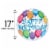 HAPPY BIRTHDAY Helium Filled Balloon Perspective: back