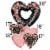 Happy Valentine's Day Helium Filled Balloon Bouquet - Pink Multi Perspective: back