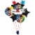 Graduation Congrats Multi Helium Filled Balloons Bouquet Perspective: back