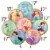 Disney Princess Helium Filled Balloon Bouquet Perspective: back