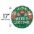Merry Christmas Helium Filled Balloon Perspective: back
