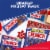 CRUNCH MINIS Milk Chocolate and Crisped Rice Individually Wrapped Candy Bars Perspective: back