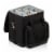 Cellar 6-Bottle Wine Carrier & Cooler Tote, Black with Gray Accents Perspective: back