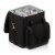 Cellar 6-Bottle Wine Carrier & Cooler Tote, Black with Gray Accents Perspective: back