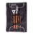 3-Piece BBQ Tote & Grill Set, Black with Gray Accents Perspective: back