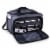 Buccaneer Portable Charcoal Grill & Cooler Tote, Black with Gray Accents Perspective: back