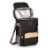 Duet Wine & Cheese Tote, Black with Gray Accents Perspective: back