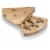 Swiss Cheese Cutting Board & Tools Set, Rubberwood Perspective: back