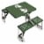 Michigan State Spartans - Picnic Table Portable Folding Table with Seats Perspective: back