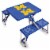 Michigan Wolverines - Picnic Table Portable Folding Table with Seats Perspective: back