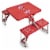 Ohio State Buckeyes - Picnic Table Portable Folding Table with Seats Perspective: back