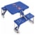 Virginia Cavaliers - Picnic Table Portable Folding Table with Seats Perspective: back