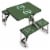 Colorado State Rams - Picnic Table Portable Folding Table with Seats Perspective: back