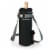 Wine Sack Beverage Tote, Black with Gray Accents Perspective: back