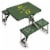 Oregon Ducks - Picnic Table Portable Folding Table with Seats Perspective: back