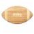 Touchdown! Football Cutting Board & Serving Tray, Bamboo Perspective: back
