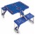 Boise State Broncos - Picnic Table Portable Folding Table with Seats Perspective: back