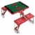 Arkansas Razorbacks - Picnic Table Portable Folding Table with Seats Perspective: back