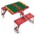 Maryland Terrapins - Picnic Table Portable Folding Table with Seats Perspective: back
