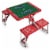 Ole Miss Rebels - Picnic Table Portable Folding Table with Seats Perspective: back