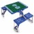 Picnic Time North Carolina Tar Heels Portable Picnic Table Perspective: back