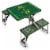 Picnic Time Oregon Ducks Portable Picnic Table Perspective: back