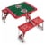 Ohio State Buckeyes - Picnic Table Portable Folding Table with Seats Perspective: back