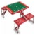 Texas Tech Red Raiders - Picnic Table Portable Folding Table with Seats Perspective: back