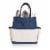 Garden Tote with Tools, Navy Blue with Beige Accents Perspective: back