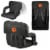 Picnic Time Clemson Tigers Ventura Portable Reclining Stadium Seat - Black Perspective: back