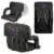 Washington Huskies Ventura Portable Reclining Stadium Seat - Black Perspective: back