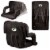 Picnic Time Green Bay Packers Ventura Portable Reclining Stadium Seat - Black Perspective: back