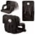 Pittsburgh Steelers Ventura Portable Reclining Stadium Seat - Black Perspective: back