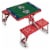 New England Patriots - Picnic Table Portable Folding Table with Seats Perspective: back