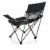 Campsite Camp Chair, Black with Gray Accents Perspective: back