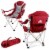 Ohio State Buckeyes - Reclining Camp Chair Perspective: back