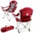 Indiana Hoosiers - Reclining Camp Chair Perspective: back