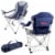 Ole Miss Rebels - Reclining Camp Chair Perspective: back
