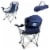 North Carolina Tar Heels - Reclining Camp Chair Perspective: back