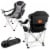 Clemson Tigers - Reclining Camp Chair Perspective: back