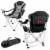 Nebraska Cornhuskers - Reclining Camp Chair Perspective: back
