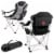 Oklahoma Sooners - Reclining Camp Chair Perspective: back