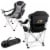 Purdue Boilermakers - Reclining Camp Chair Perspective: back