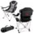 Indiana Hoosiers - Reclining Camp Chair Perspective: back