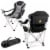 Army Black Knights - Reclining Camp Chair Perspective: back