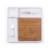 Peninsula Cutting Board & Serving Tray, Bamboo & White Porcelain Perspective: back