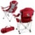 Kansas Jayhawks - Reclining Camp Chair Perspective: back