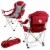 Oklahoma Sooners - Reclining Camp Chair Perspective: back