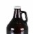 Glass 64 oz. Growler, Amber Perspective: back