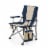 Outlander Folding Camp Chair with Cooler, Navy Blue Perspective: back